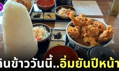 ข้าวไก่ทอดคาราเกะไซส์ใหญ่พิเศษ