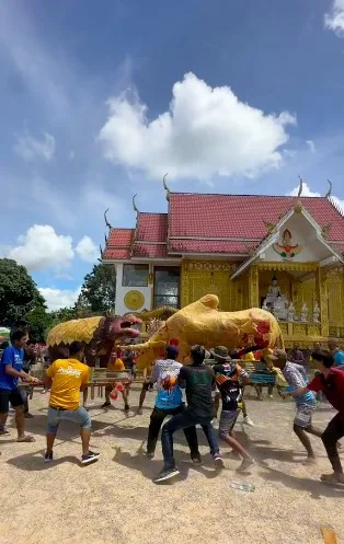 ก็เด้งเข้าวัดไปเลยสิคะ! ชาวบ้านแห่ &Quot;หมูเด้ง&Quot; เข้าวัด ในงานทำบุญสารทเดือนสิบจนกลายเป็นไวรัลบน &Quot;Tiktok&Quot;