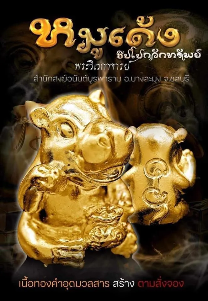 หมูเด้ง ฮิปโปกวักทรัพย์