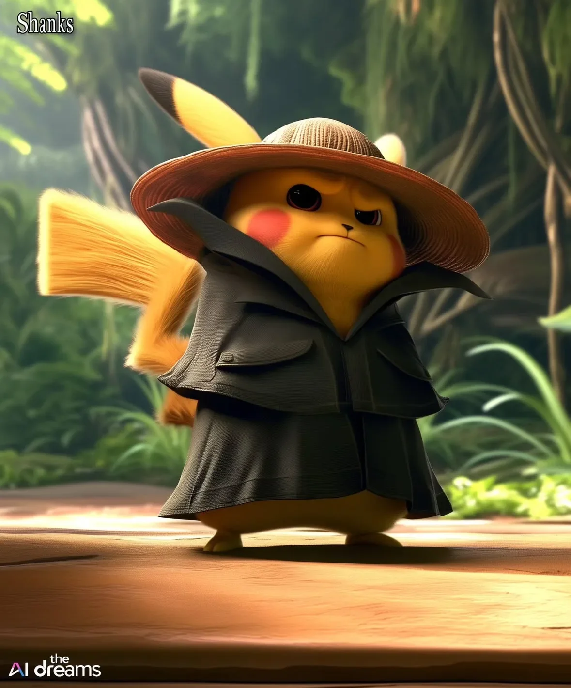 ปิกาจู pikachu ตัวละครในอนิเมะ One Piece aiart