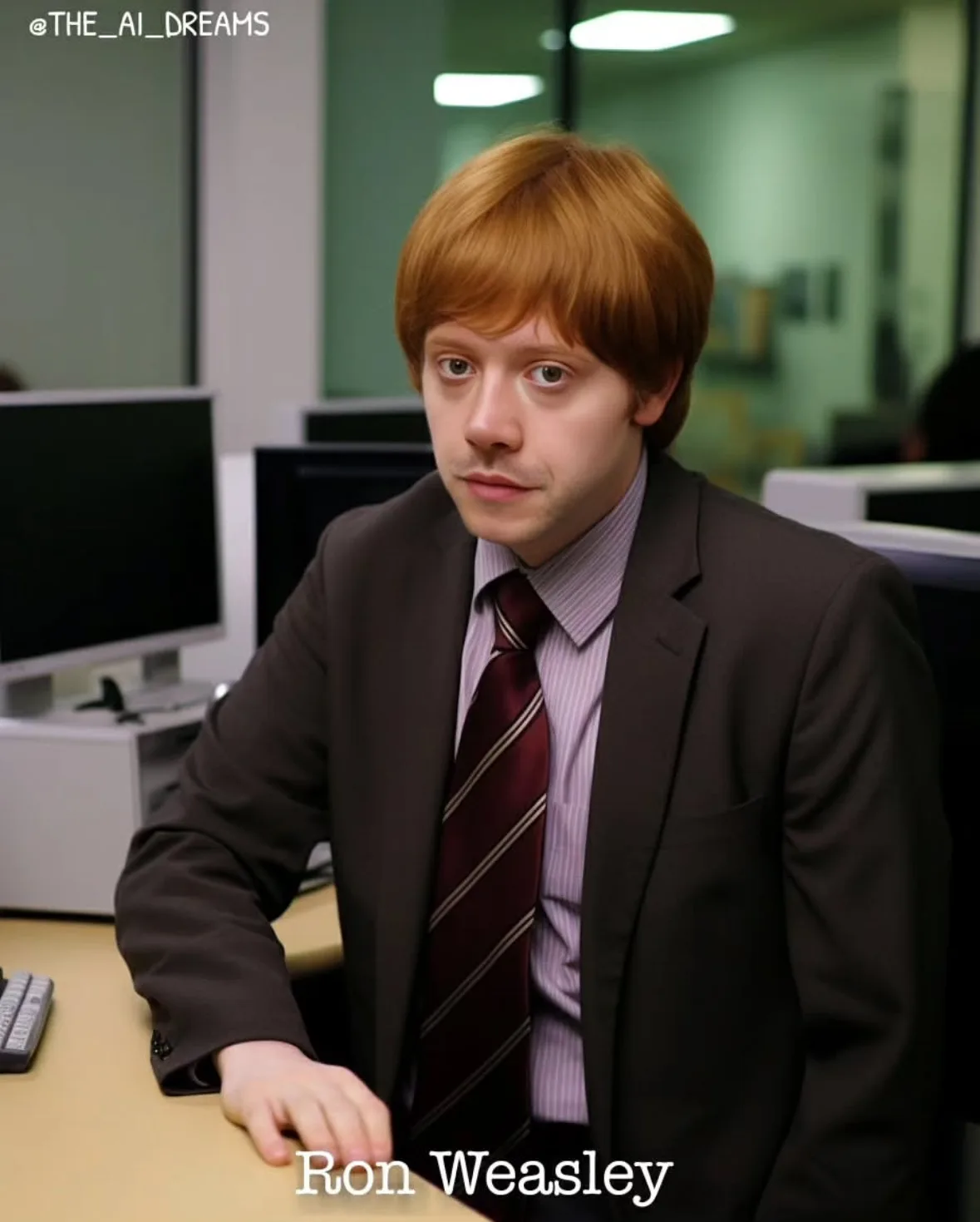 แฮร์รี่ พอตเตอร์ Harry potter พนักงานออฟฟิศ the office aiart