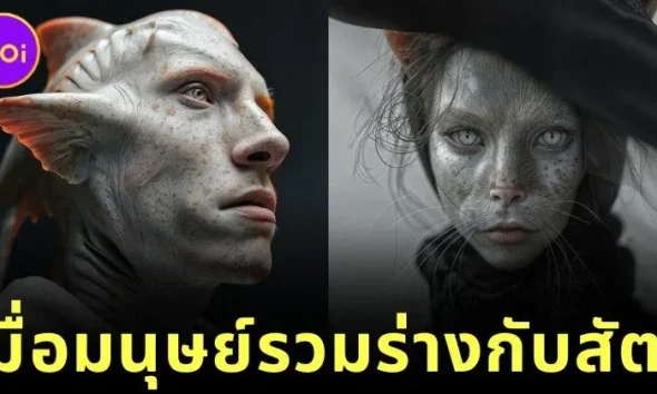 พาส่อง 25 ภาพเสมือนจริงของมนุษย์ เมื่อรวมร่างกับสัตว์โลก โดย "ฟิล แลงเกอร์ (Phil Langer)" (ภาค 1)