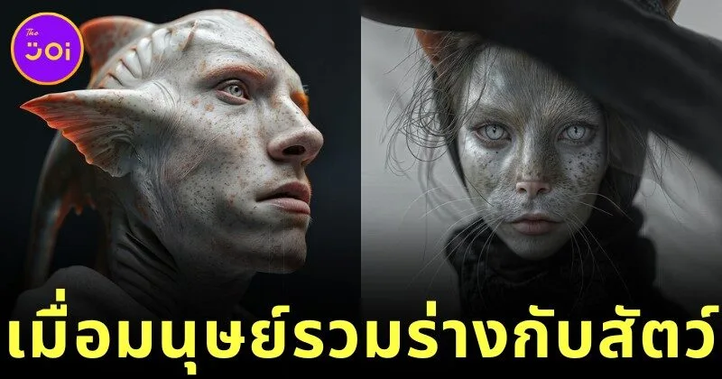 พาส่อง 25 ภาพเสมือนจริงของมนุษย์ เมื่อรวมร่างกับสัตว์โลก โดย "ฟิล แลงเกอร์ (Phil Langer)" (ภาค 1)
