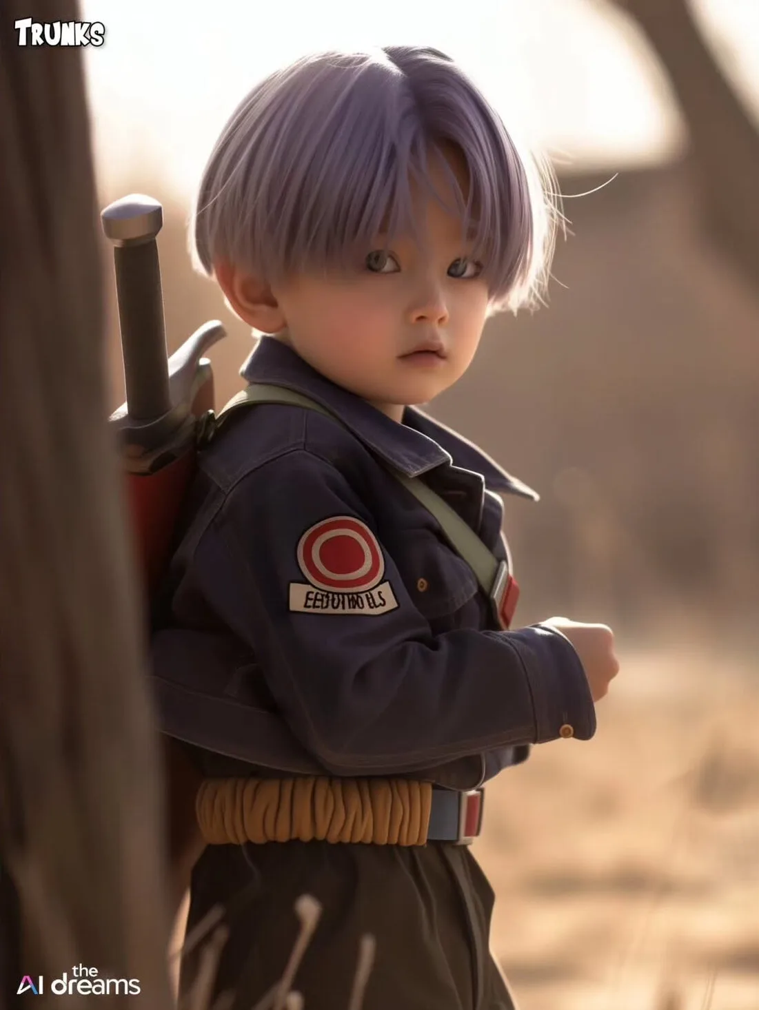 ภาพตัวละคร Dragon Ball Z วัยรุ่นฟันน้ำนม aiart