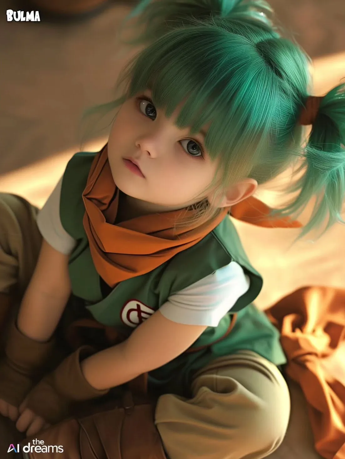 ภาพตัวละคร Dragon Ball Z วัยรุ่นฟันน้ำนม aiart