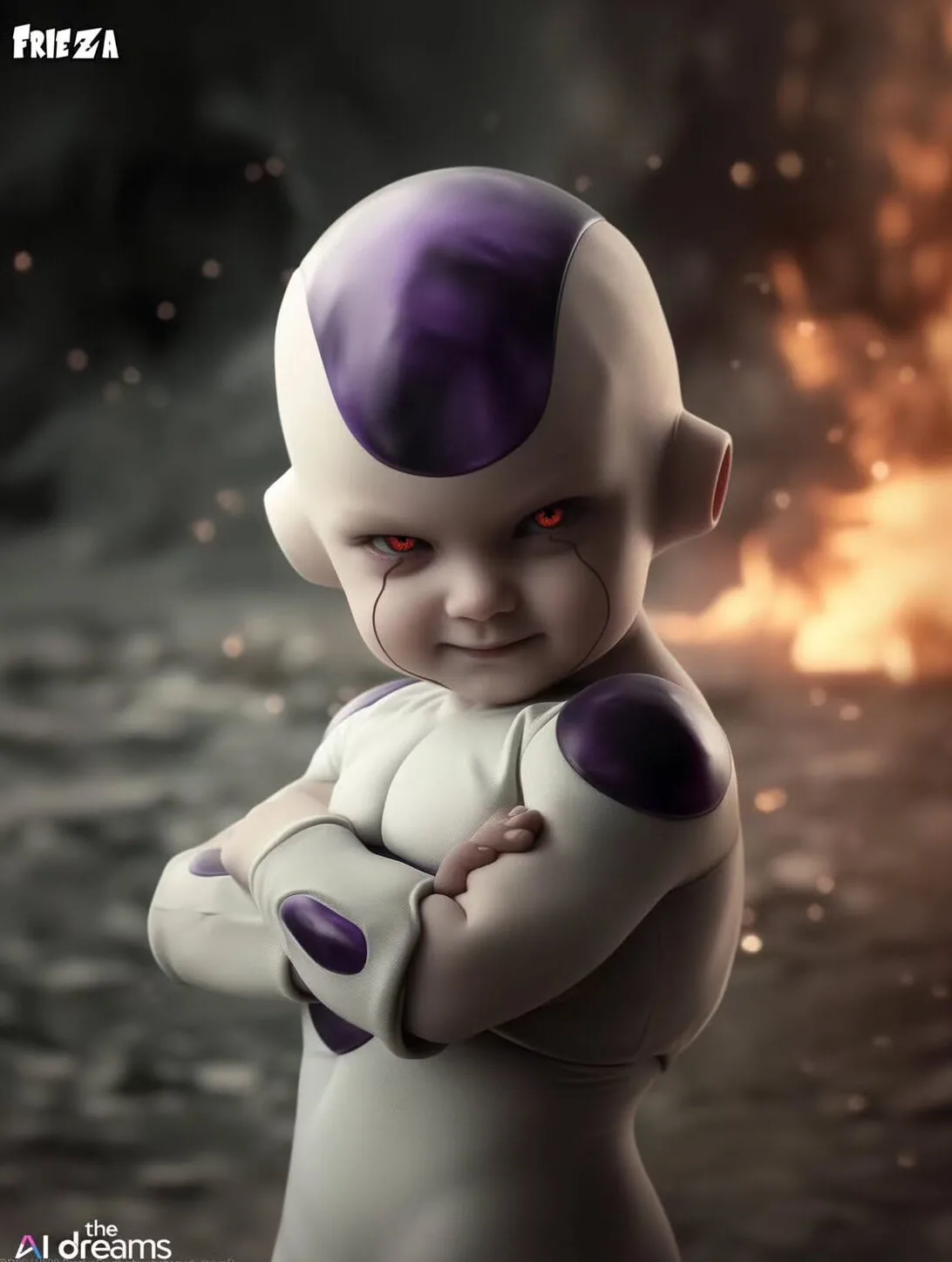ภาพตัวละคร Dragon Ball Z วัยรุ่นฟันน้ำนม aiart