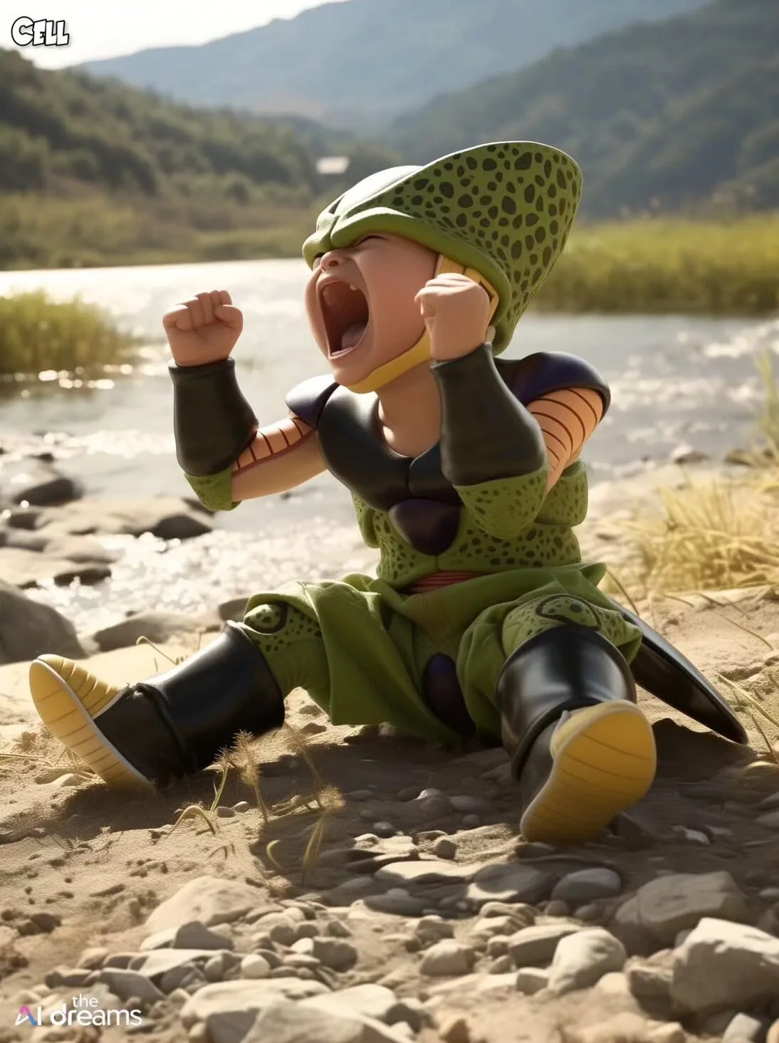 ภาพตัวละคร Dragon Ball Z วัยรุ่นฟันน้ำนม aiart