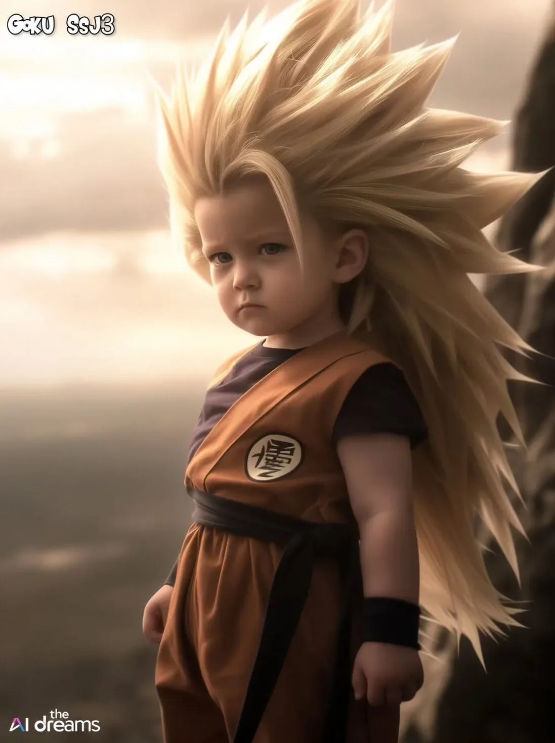ภาพตัวละคร Dragon Ball Z วัยรุ่นฟันน้ำนม aiart