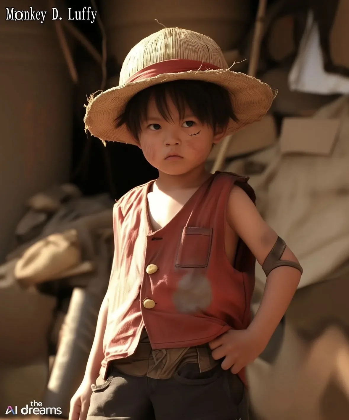 ภาพตัวละคร One Piece วัยรุ่นฟันน้ำนม aiart