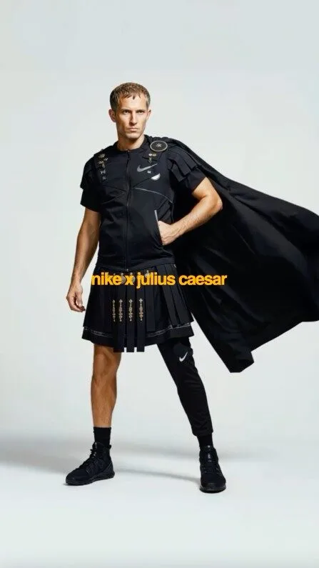 เผย 8 ภาพบุคคลสำคัญในประวัติศาสตร์โลกคอลแลปกับแบรนด์เสื้อผ้ากีฬา "ไนกี้ (Nike)"โดย AI