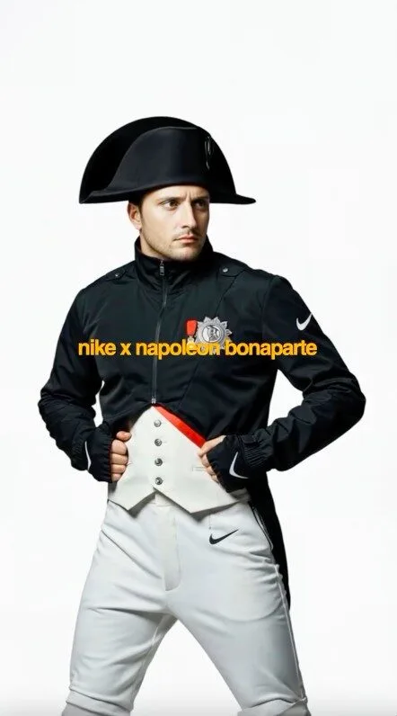 เผย 8 ภาพบุคคลสำคัญในประวัติศาสตร์โลกคอลแลปกับแบรนด์เสื้อผ้ากีฬา "ไนกี้ (Nike)"โดย AI