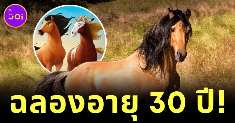 "สปิริต (Spirit)" ม้าต้นแบบจากแอนิเมชั่นดัง "Spirit: Stallion of the Cimarron" ฉลองวันเกิดอายุครบ 30 ปี ขณะที่ใช้ชีวิตหลังเกษียณท่ามกลางธรรมชาติ