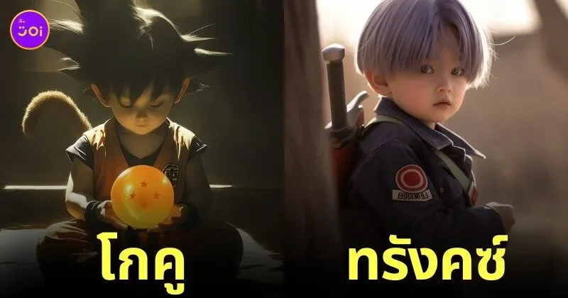 ภาพตัวละคร Dragon Ball Z วัยรุ่นฟันน้ำนม aiart