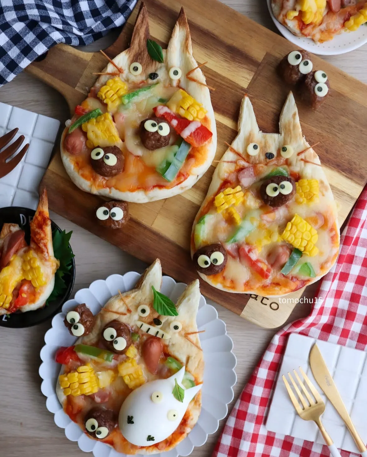 ไอเดียแต่งจานอาหาร ของหวาน ขนม โทโทโร่ Totoro