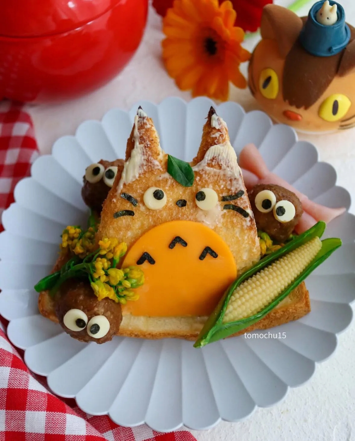 ไอเดียแต่งจานอาหาร ของหวาน ขนม โทโทโร่ Totoro