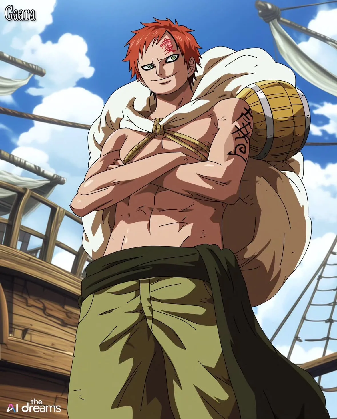 ตัวละครนารูโตะ Naruto เวอร์ชั่น One Piece aiart