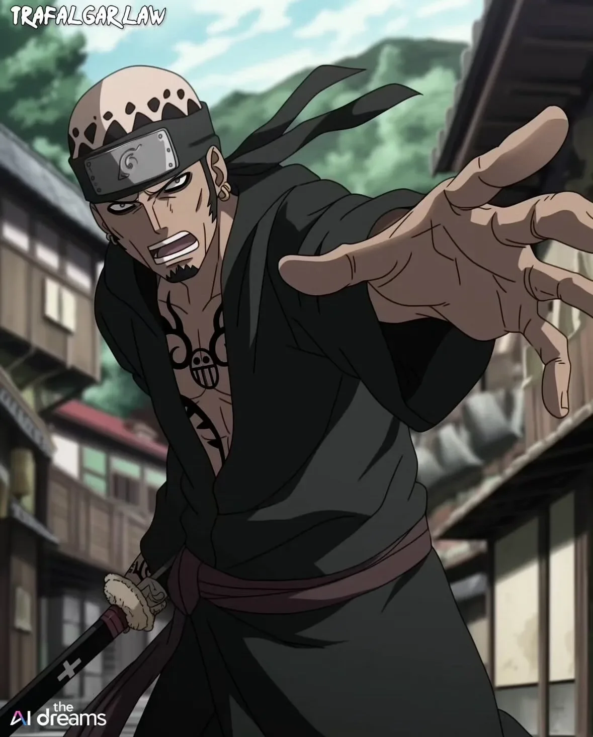 ตัวละคร One Piece เวอร์ชั่นนารูโตะ Naruto aiart