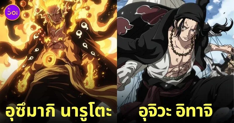 ตัวละครนารูโตะ Naruto เวอร์ชั่น One Piece aiart