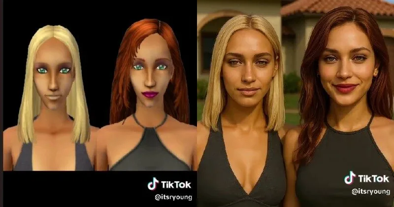 พาส่อง 17 ภาพตัวละครในเมืองพรีเซนท์วิลล์ (Pleasantview) ของเกม "The Sims 2" หากกลายเป็นคนจริง โดย AI