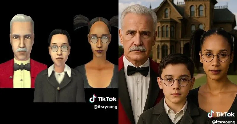 พาส่อง 17 ภาพตัวละครในเมืองพรีเซนท์วิลล์ (Pleasantview) ของเกม "The Sims 2" หากกลายเป็นคนจริง โดย AI