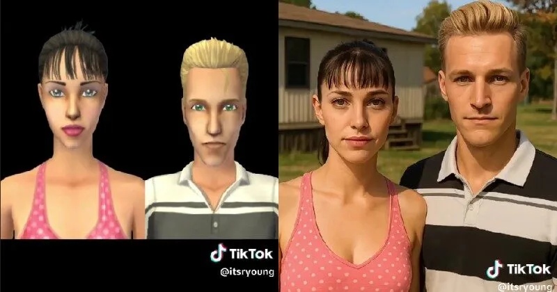 พาส่อง 17 ภาพตัวละครในเมืองพรีเซนท์วิลล์ (Pleasantview) ของเกม "The Sims 2" หากกลายเป็นคนจริง โดย AI
