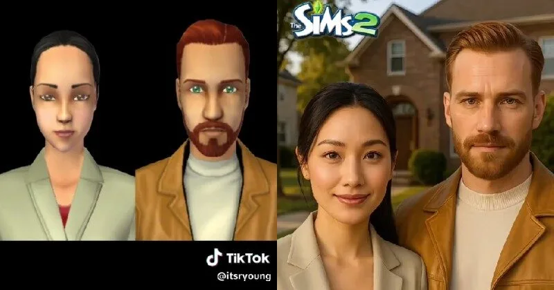 พาส่อง 17 ภาพตัวละครในเมืองพรีเซนท์วิลล์ (Pleasantview) ของเกม "The Sims 2" หากกลายเป็นคนจริง โดย AI