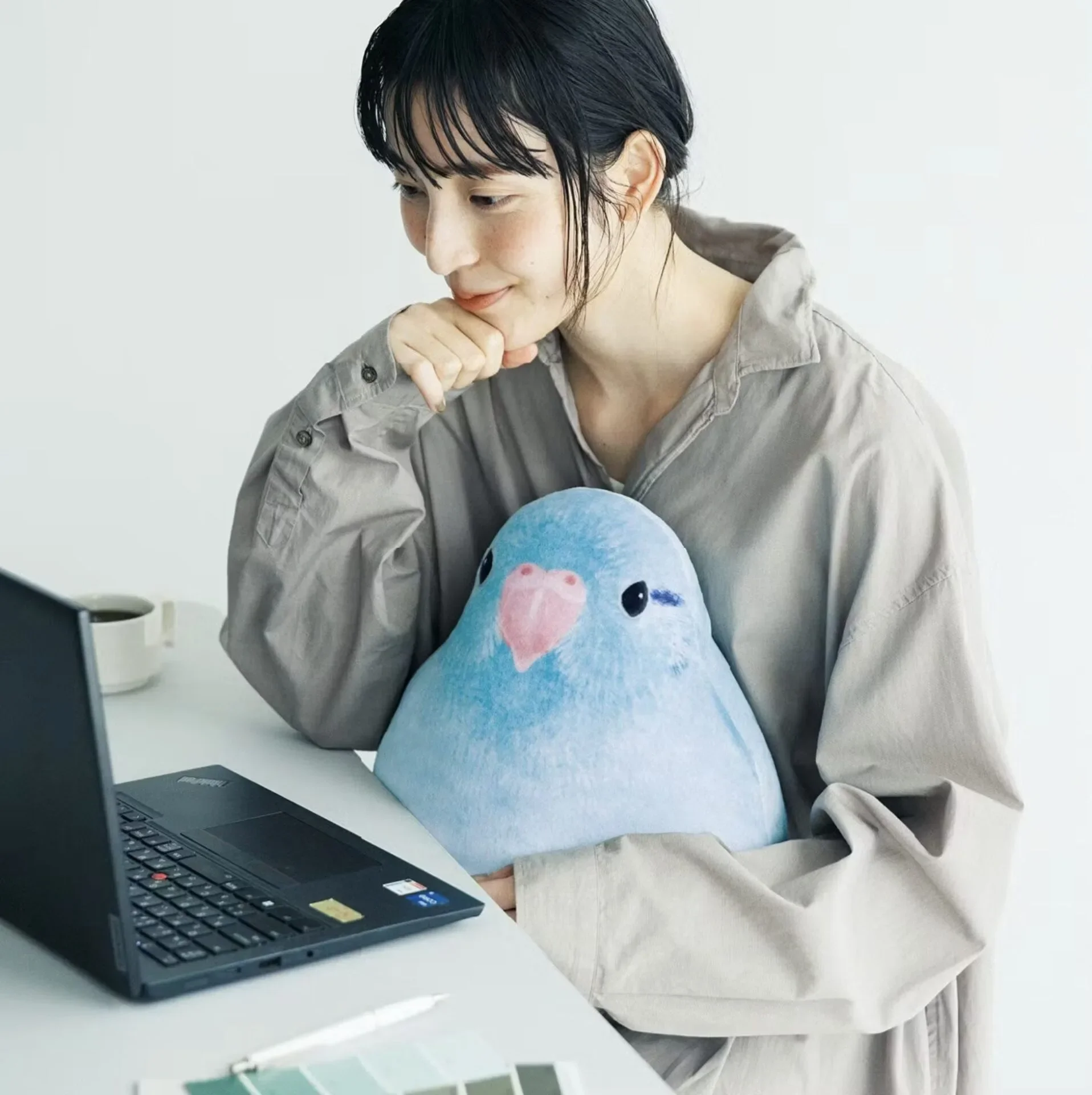 หมอนนกแก้วอ้วนกลม Felissimo