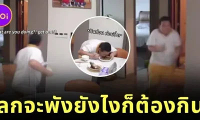 ชาวเน็ตแห่เอ็นดู! ตี๋น้อยตกใจสุดขีดหลังแผ่นดินไหว แต่ไม่ลืม "จ้วงข้าว" ราวกับเป็นมื้อสุดท้ายในชีวิต