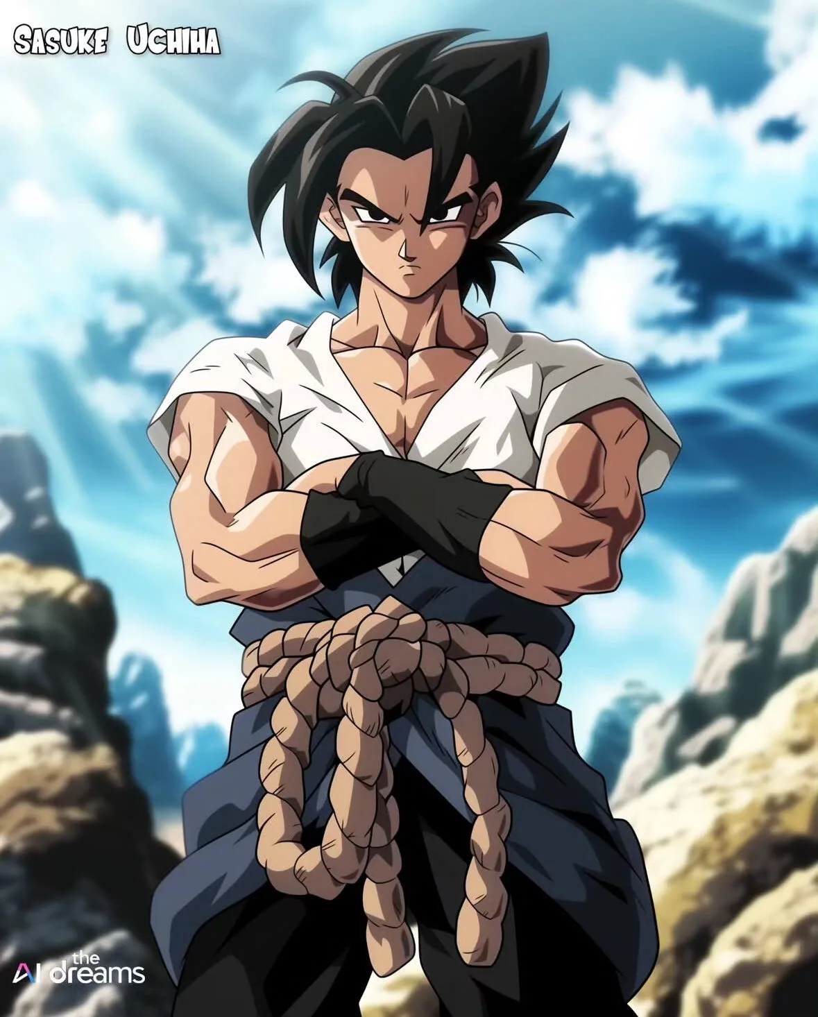 ตัวละครนารูโตะ Naruto เวอร์ชั่น Dragon Ball Z aiart