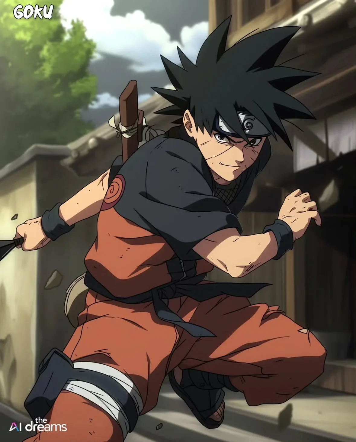 ตัวละคร Dragon Ball Z เวอร์ชั่น นารูโตะ Naruto aiart