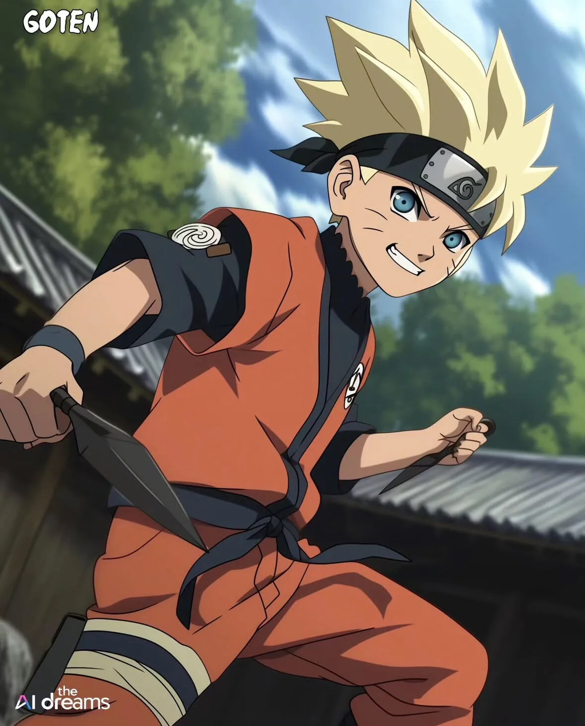 ตัวละคร Dragon Ball Z เวอร์ชั่น นารูโตะ Naruto aiart