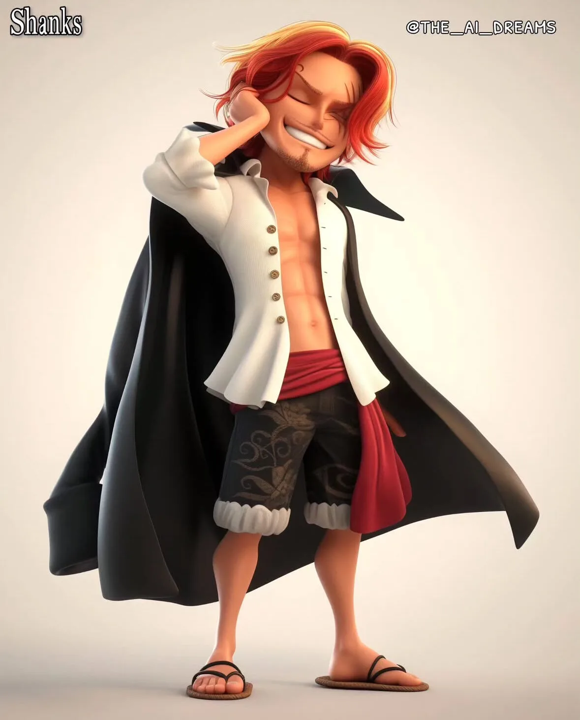 ตัวละคร One Piece แอนิเมชั่น Disney Pixar aiart