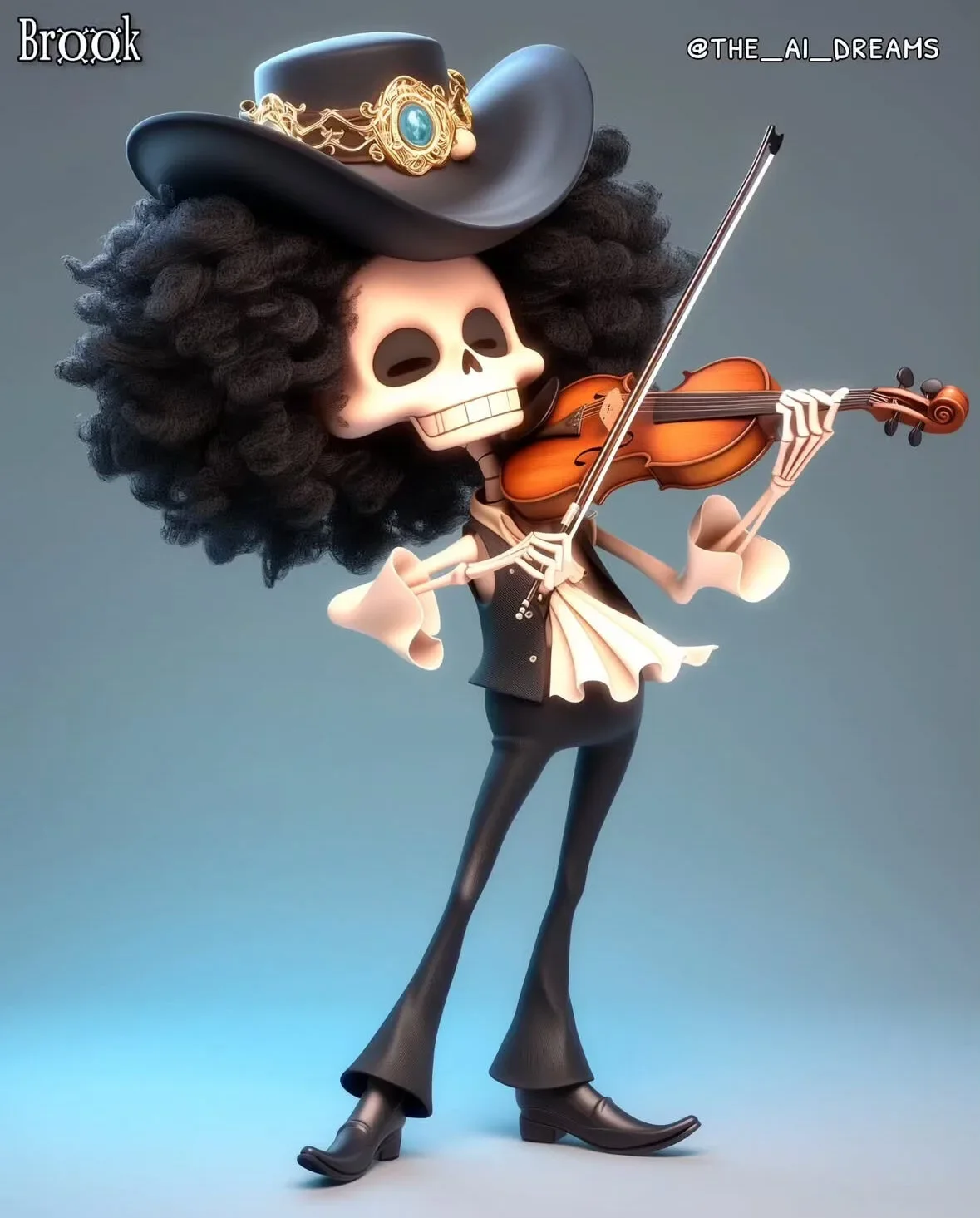 ตัวละคร One Piece แอนิเมชั่น Disney Pixar aiart