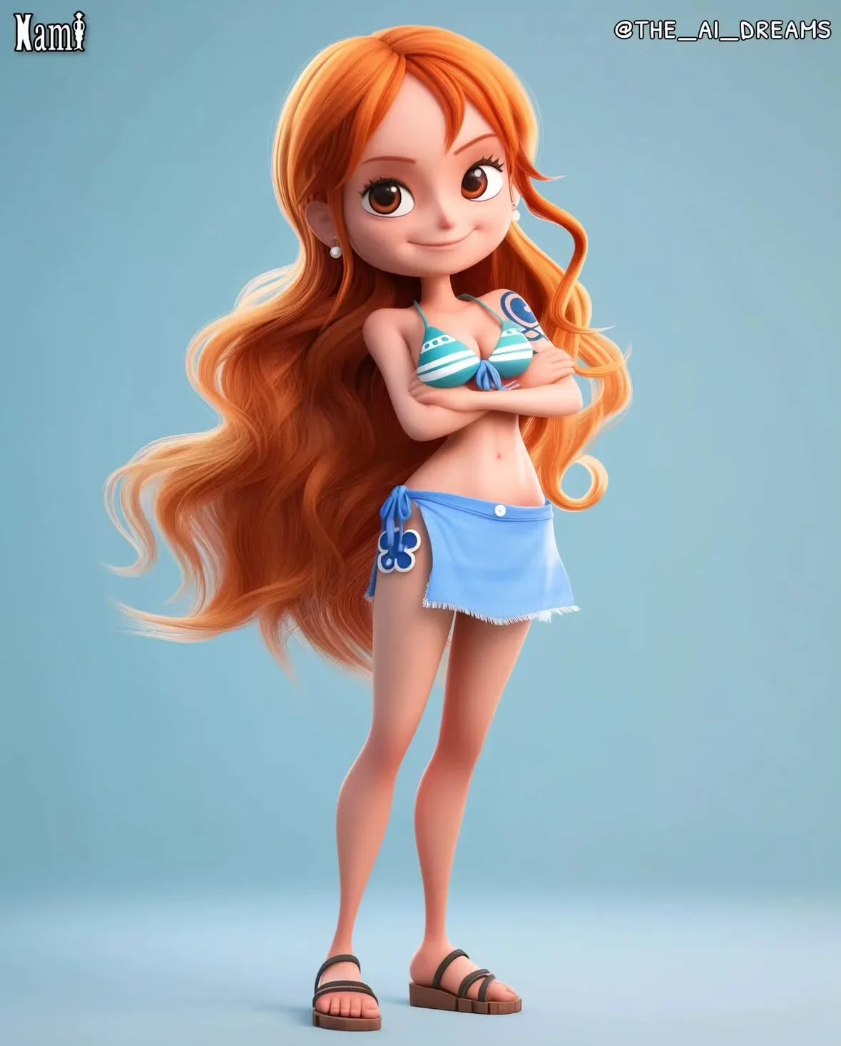 ตัวละคร One Piece แอนิเมชั่น Disney Pixar aiart