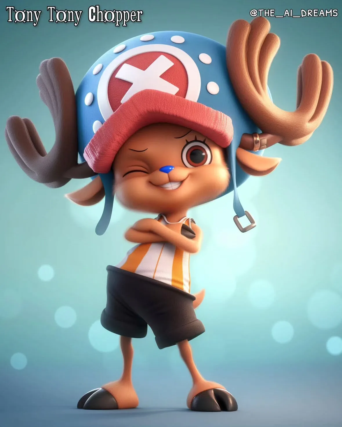 ตัวละคร One Piece แอนิเมชั่น Disney Pixar aiart