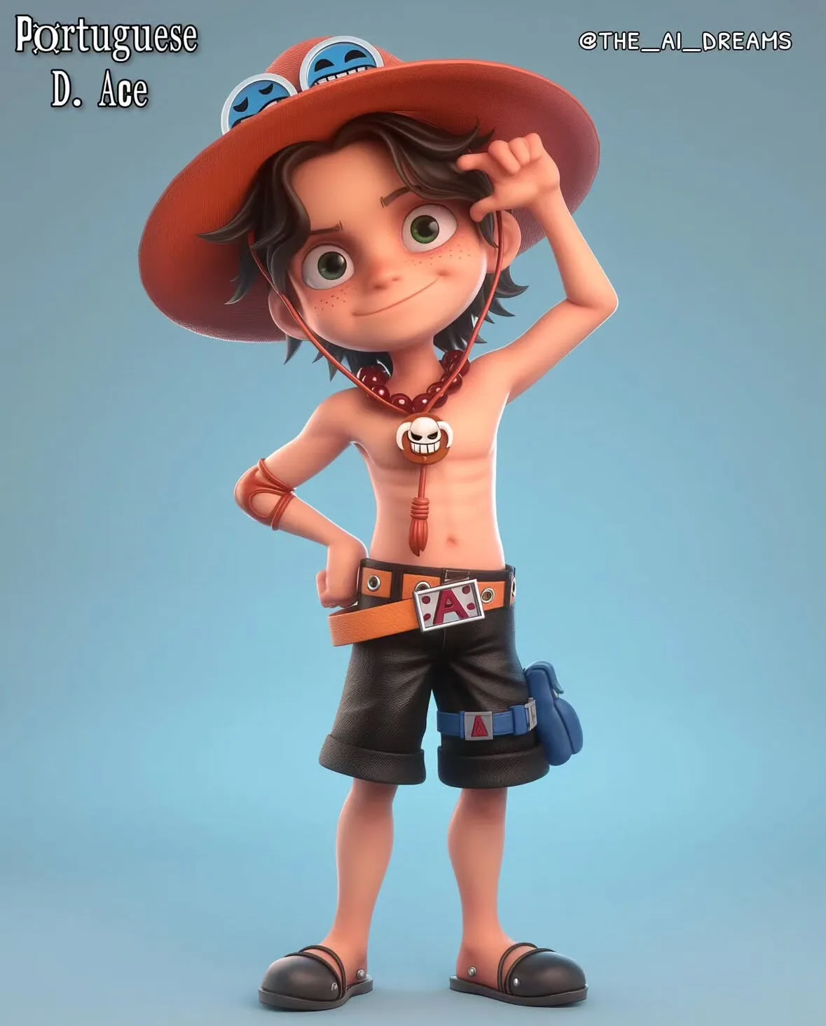 ตัวละคร One Piece แอนิเมชั่น Disney Pixar aiart