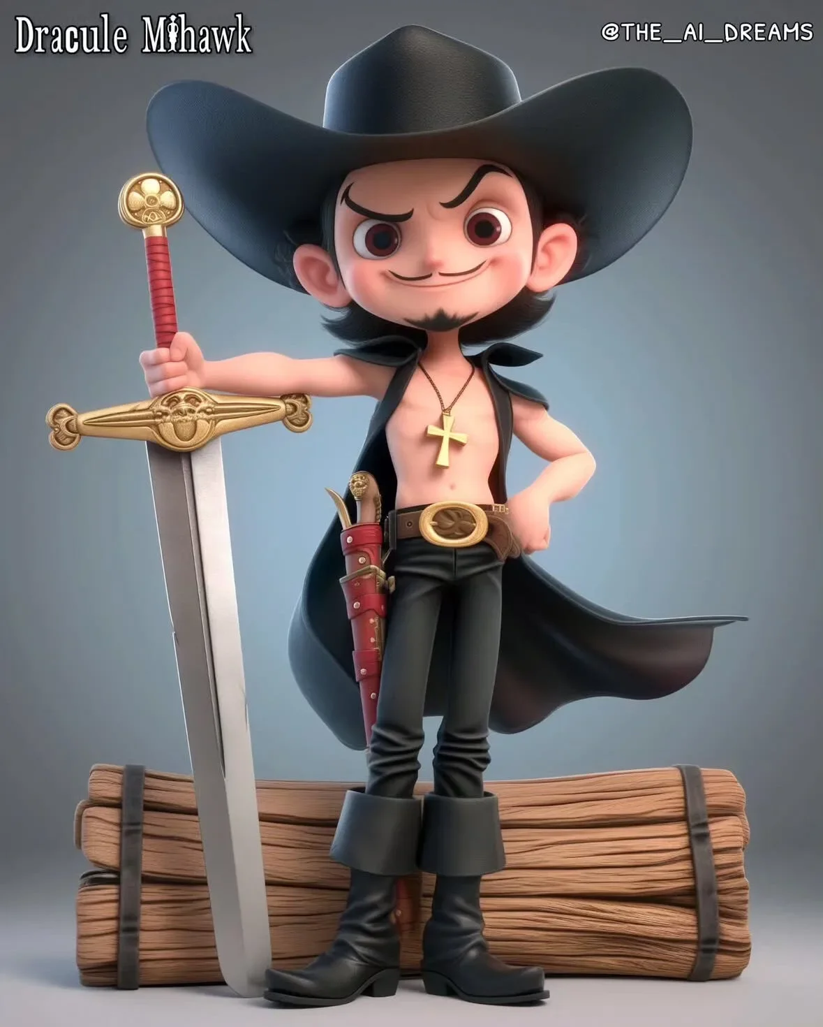 ตัวละคร One Piece แอนิเมชั่น Disney Pixar aiart