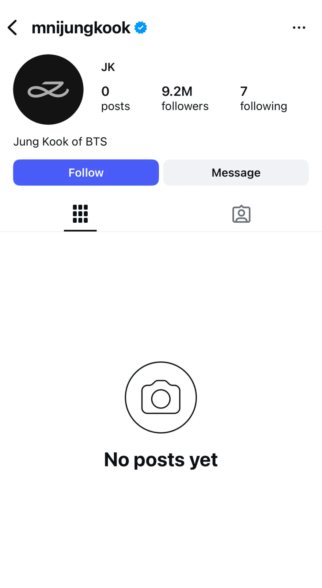 จองกุก BTS เปิด ig ใหม่ mnijungkook