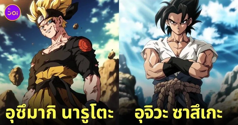 ตัวละครนารูโตะ Naruto เวอร์ชั่น Dragon Ball Z aiart