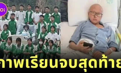 Friends of a young cancer patient walked 2 kilometers to take graduation photos at a hospital before the child passed away the next day