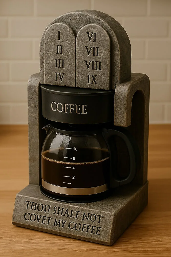 เมื่อ AI สร้างภาพ 22 เครื่องชงกาแฟรูปทรงตัวละครในหนังดัง โดย "ฮิดเรเลย์ (Hidrėlėy)"