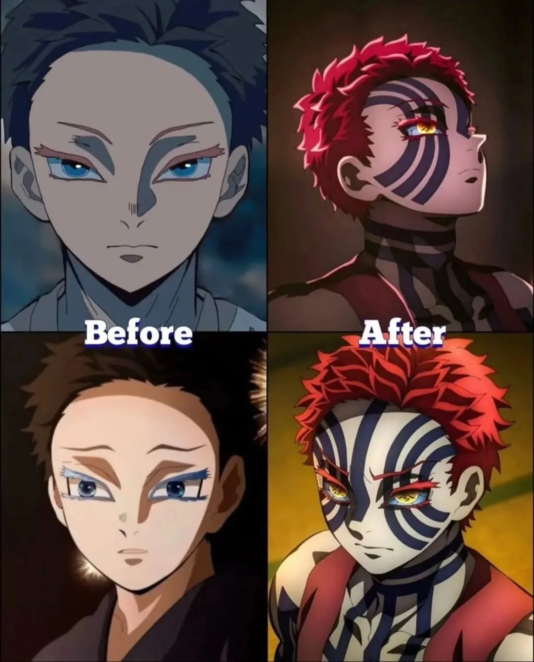 พาส่องภาพก่อน-หลังเหล่าตัวละครใน "Demon Slayer" กลายเป็น "อสูร" พวกเขาจะเปลี่ยนไปขนาดไหนกันนะ?