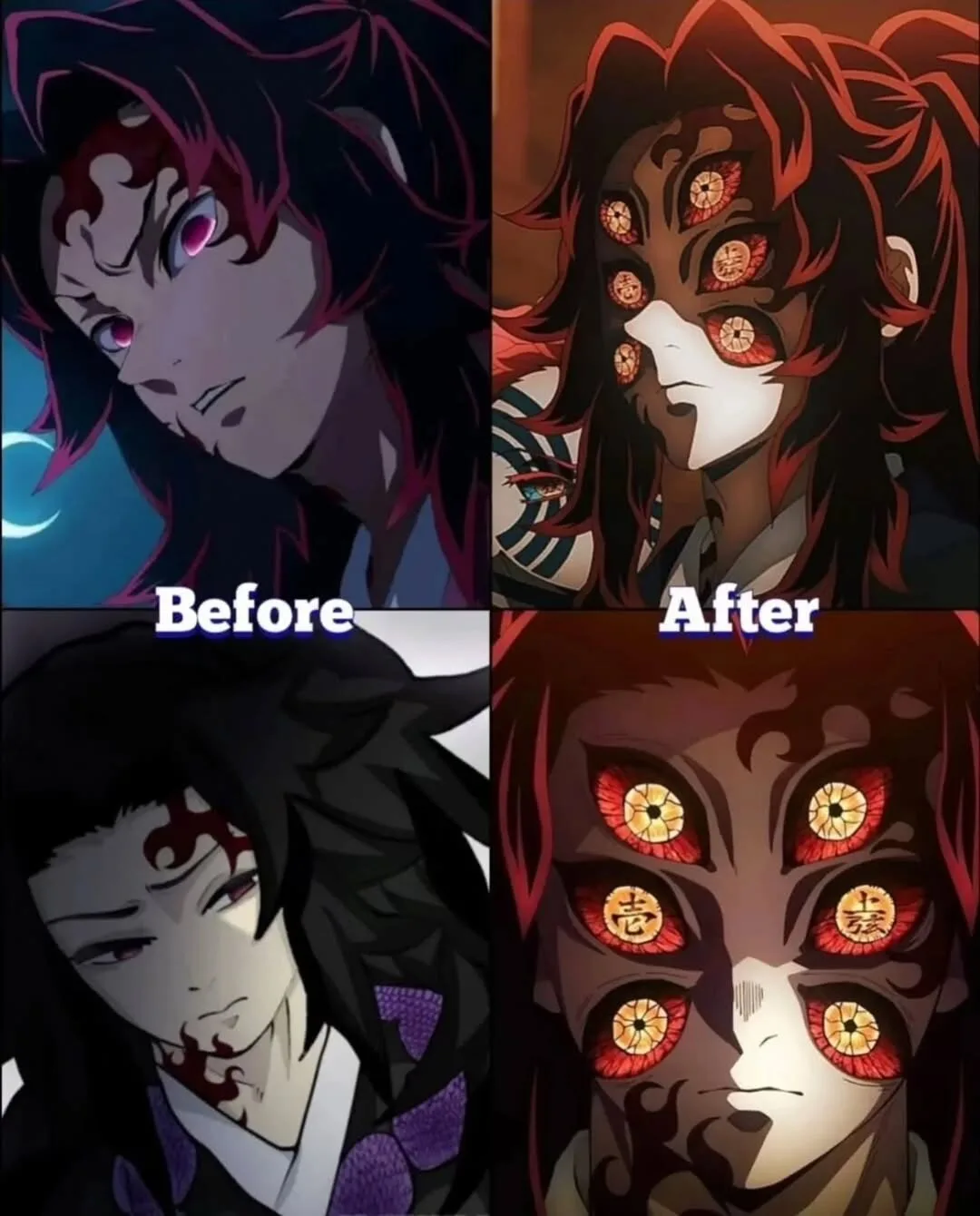 พาส่องภาพก่อน-หลังเหล่าตัวละครใน "Demon Slayer" กลายเป็น "อสูร" พวกเขาจะเปลี่ยนไปขนาดไหนกันนะ?