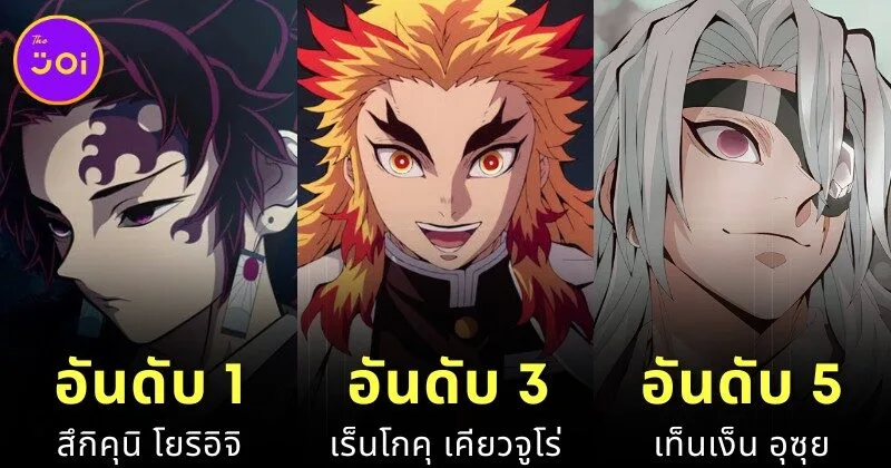 เผย 10 อันดับตัวละครชายใน "Demon Slayer: Kimetsu no Yaiba ดาบพิฆาตอสูร" ที่แฟน ๆ อยากได้เป็นสามีมากที่สุด! โดย "CBR"
