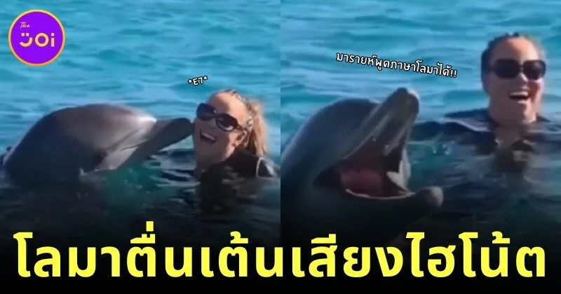 เมื่อ "มารายห์ แครี่" หวีดเสียงไฮโน้ตโชว์โลมา ทำน้องดีใจสุดขีดเหมือนเจอเพื่อนพูดภาษาเดียวกัน