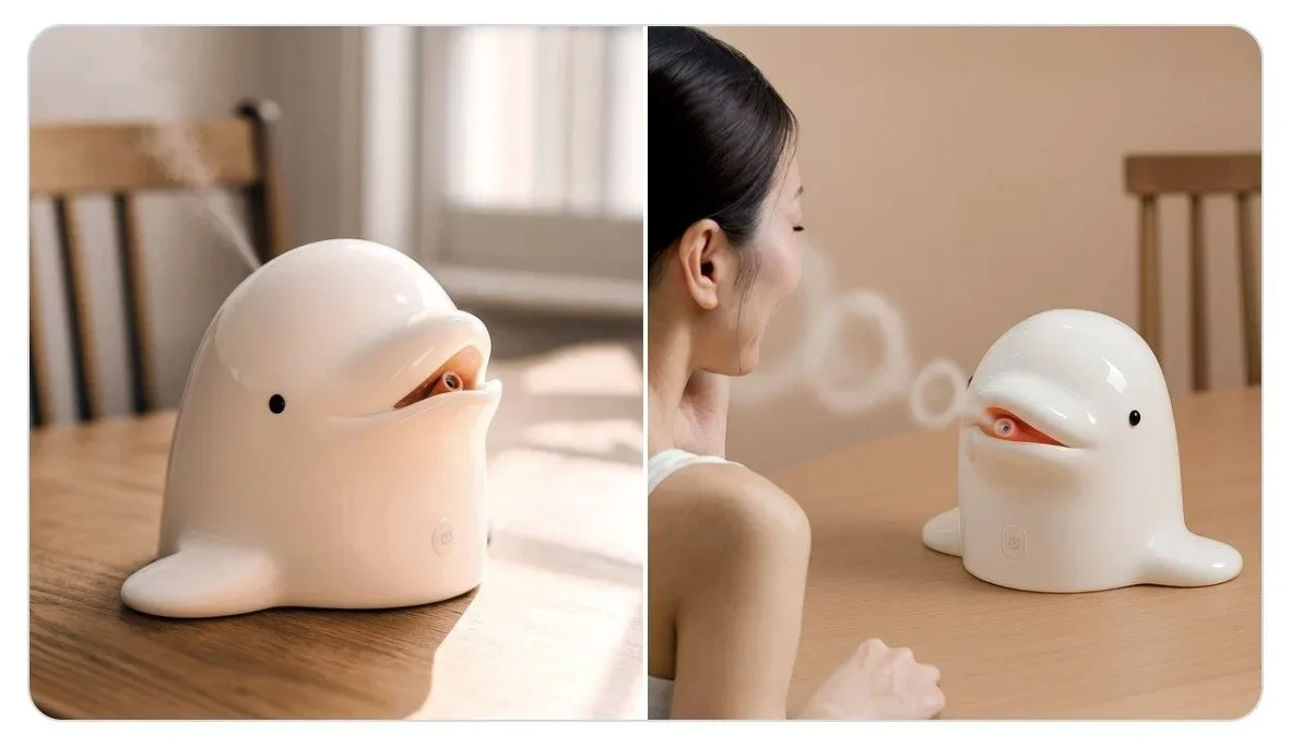 เครื่องพ่นไอน้ำรูปวาฬเบลูก้า