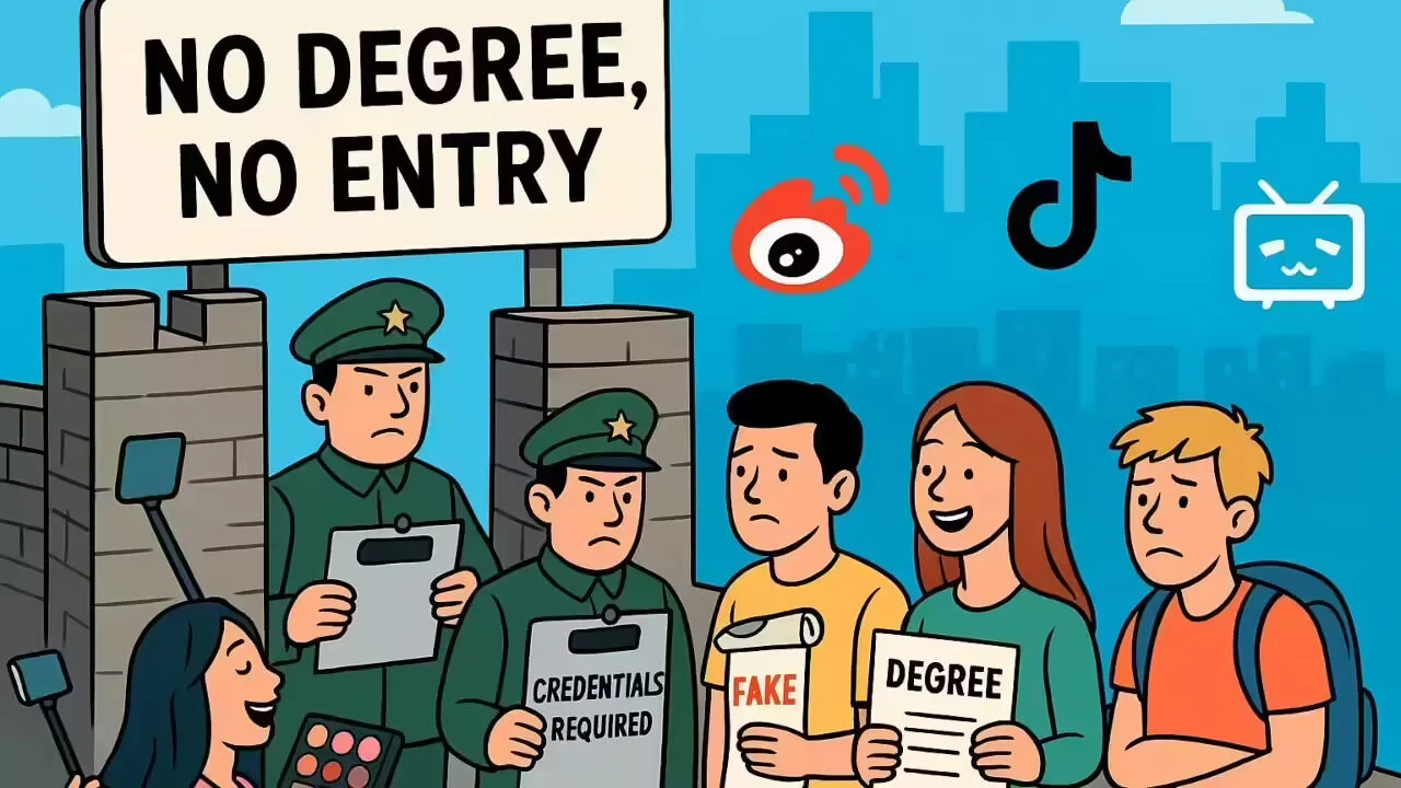 จีนออกกฎหมายใหม่! "อินฟลูเอนเซอร์ต้องมีวุฒิการศึกษาเฉพาะทาง" ก่อนทำคอนเทนต์ลงโซเชียล เพื่อปราบข้อมูลเท็จและสร้างความน่าเชื่อถือในโลกออนไลน์