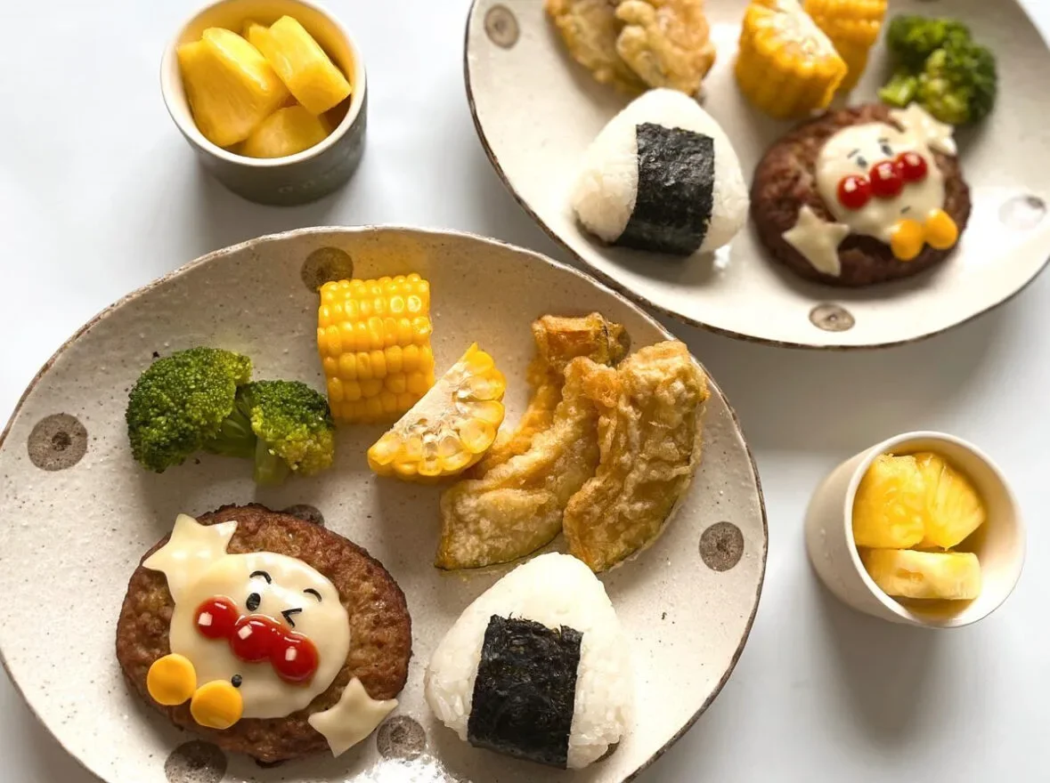 ไอเดียแต่งจานอาหาร ของหวาน ขนม อันปังแมน Anpanman