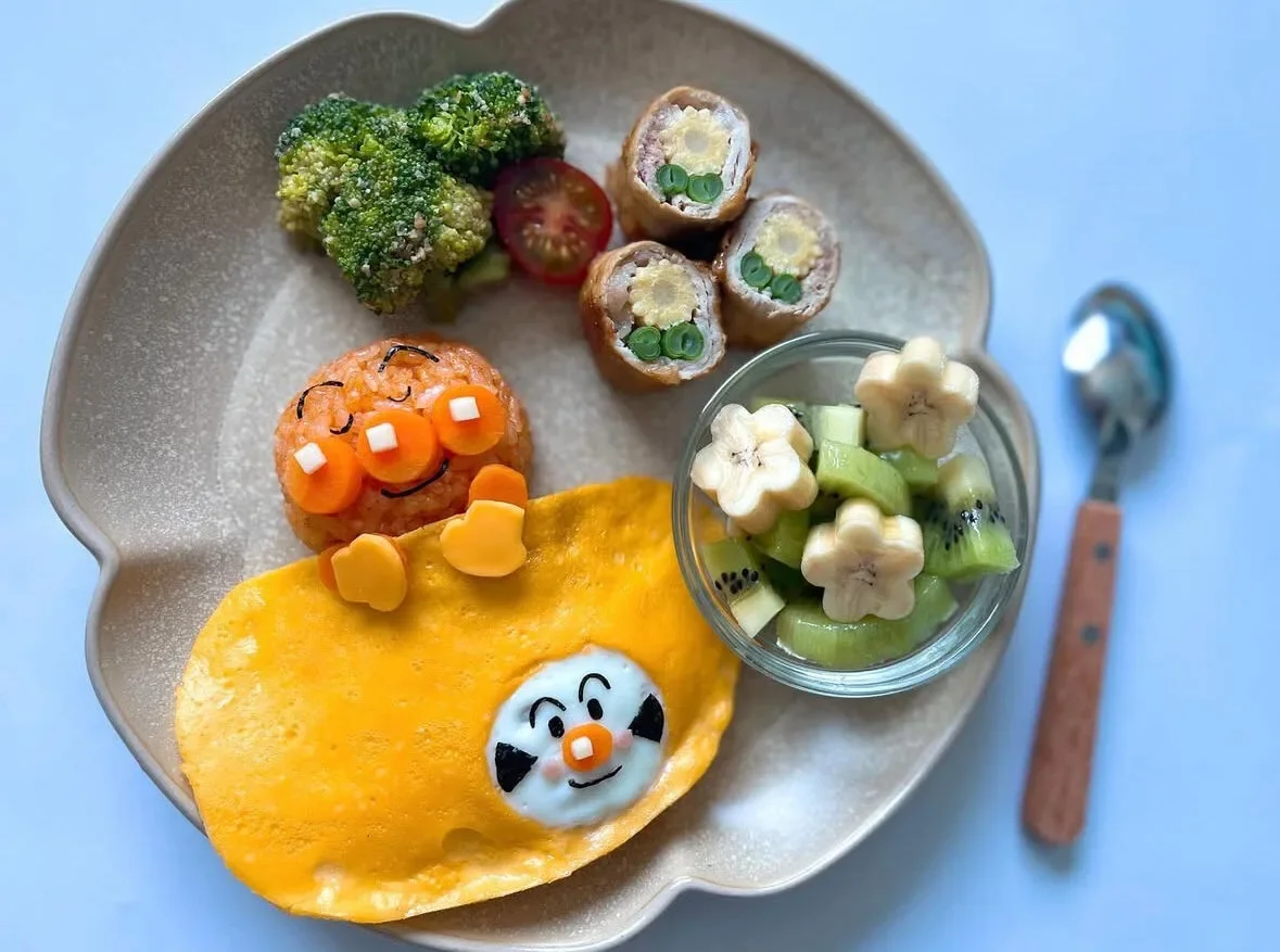 ไอเดียแต่งจานอาหาร ของหวาน ขนม อันปังแมน Anpanman