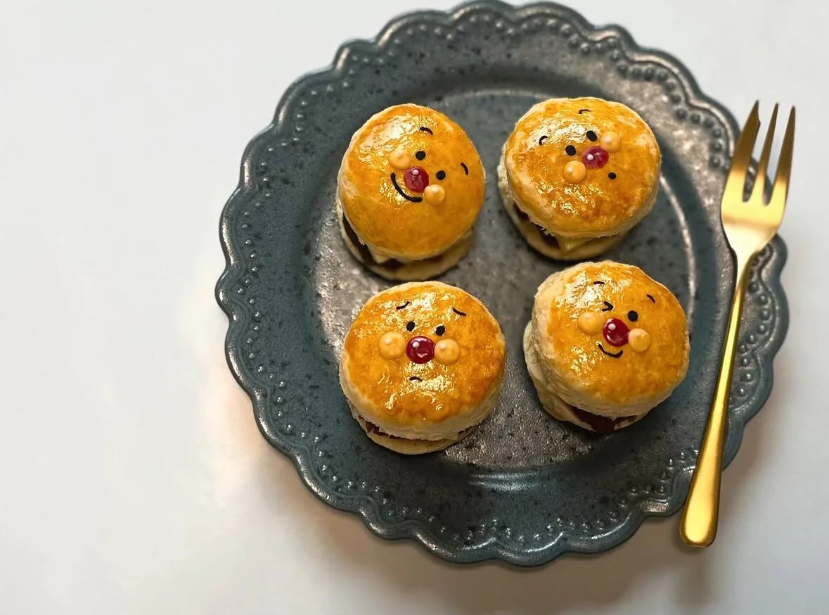 ไอเดียแต่งจานอาหาร ของหวาน ขนม อันปังแมน Anpanman